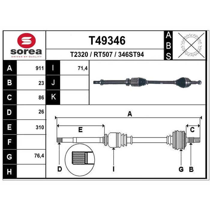 TRANSMISSION CLIO IV 1.5 DCI D — SOREA SET49346