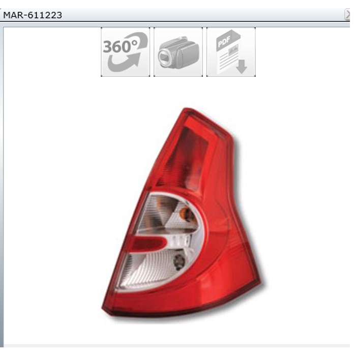 FEUX AR G DACIA SANDERO 08-- — MGA MAR-611223