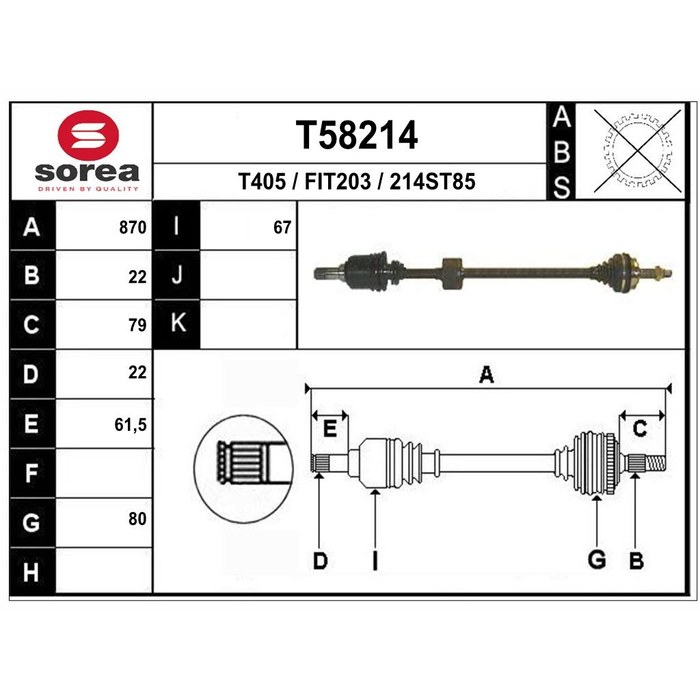 TRANSMISSION PUNTO 1 — SOREA SET58214