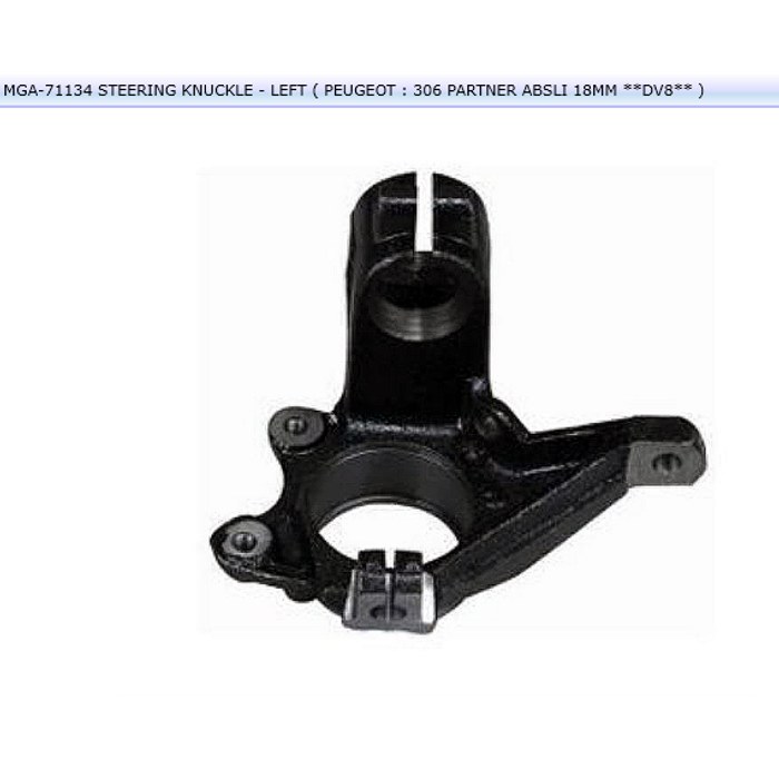 FUSEE METALIQUE AVANT G PSA 306 PART 364653 — MGA MGA-71134