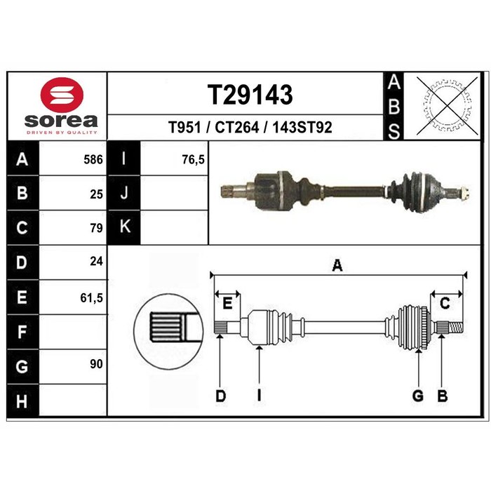 TRANSMISSION G PARTN HDI 303252 — SOREA SET29143