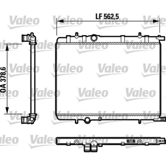 RADIATEUR ZZ KIT PARTNER M59 206 307 C4 732892 53424 — MGA MGA-80149