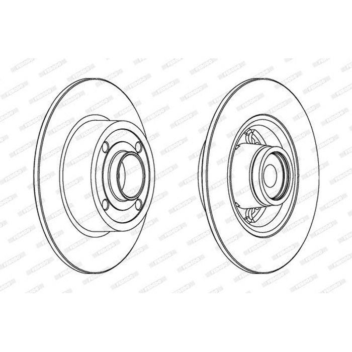 JEU DISQUE FREIN AR CLIO/MEGANE II R1005PCA — FERODO DDF1571