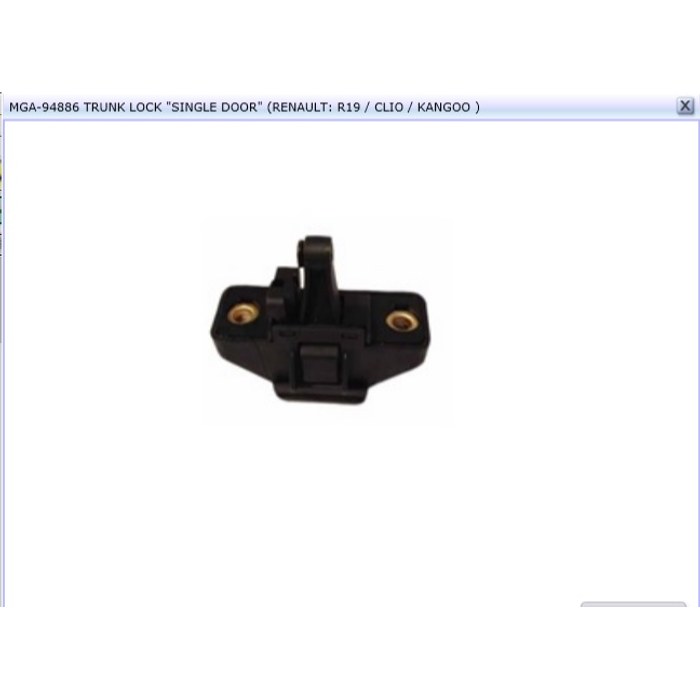 SERRURE DE MAL R19 CLIO KANGOO — MGA MGA-94886