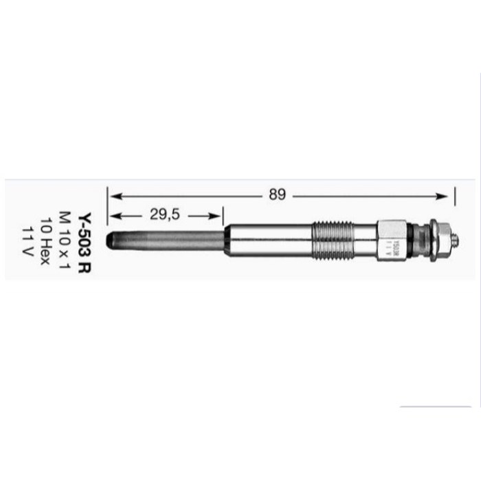 BOUGIE DE PRECHAUFFAGE PARTNER BERLINGO 1.9D — MGA MGA-10020