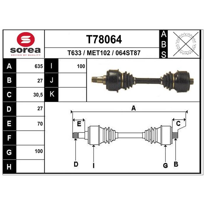 TRANSMISSION MERCEDES W123  300745 — SOREA SET78064
