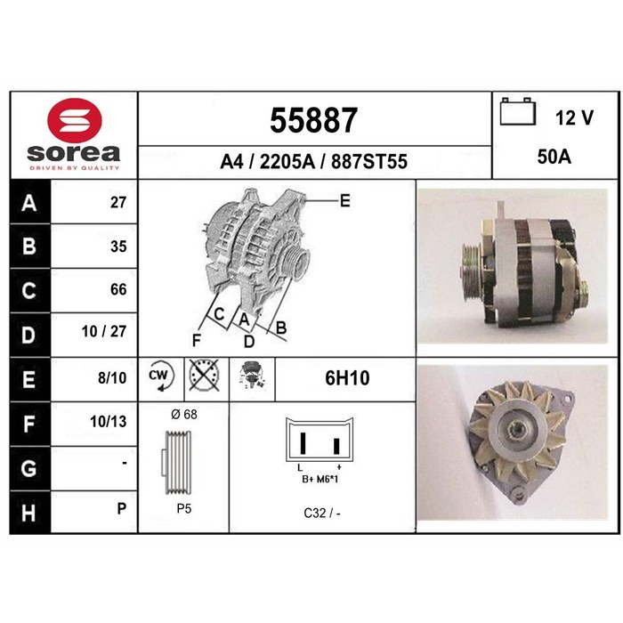 ALTERNAT RENAULT — SOREA SE55887