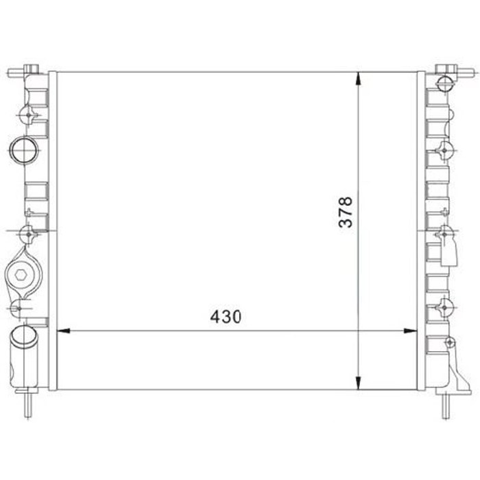 RADIATEUR REN KANGOO MEGANE CLIO II 1.5DCI 731378 — MGA MGA-80120