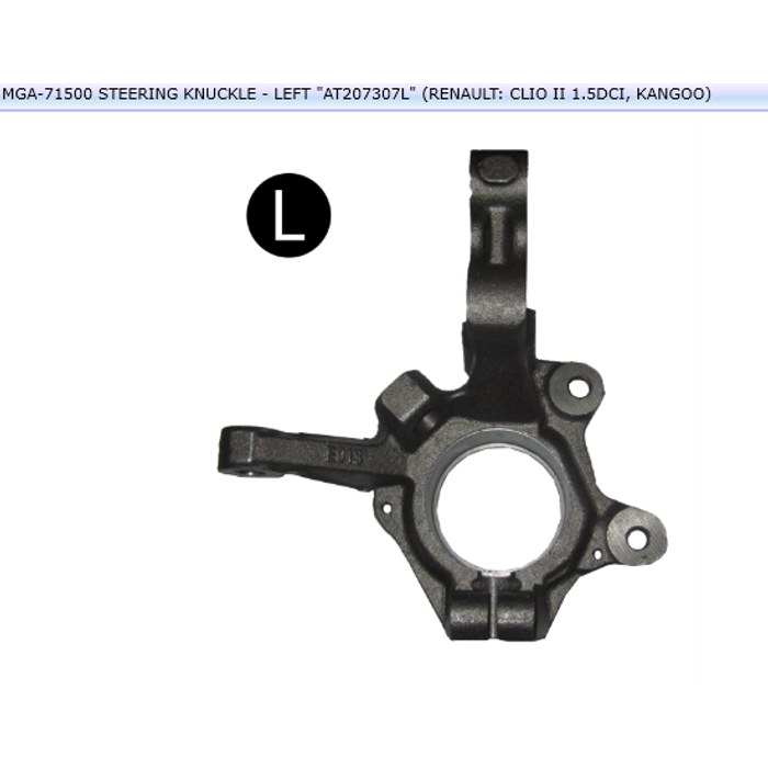 FUSEE METALIQUE AVANT REN CLIO II KANGOO DIESEL G 8200207307 — MGA MGA-71500