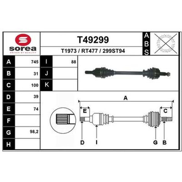 TRANSMISSION G MASTER III T49299 — MGA MGA-70226