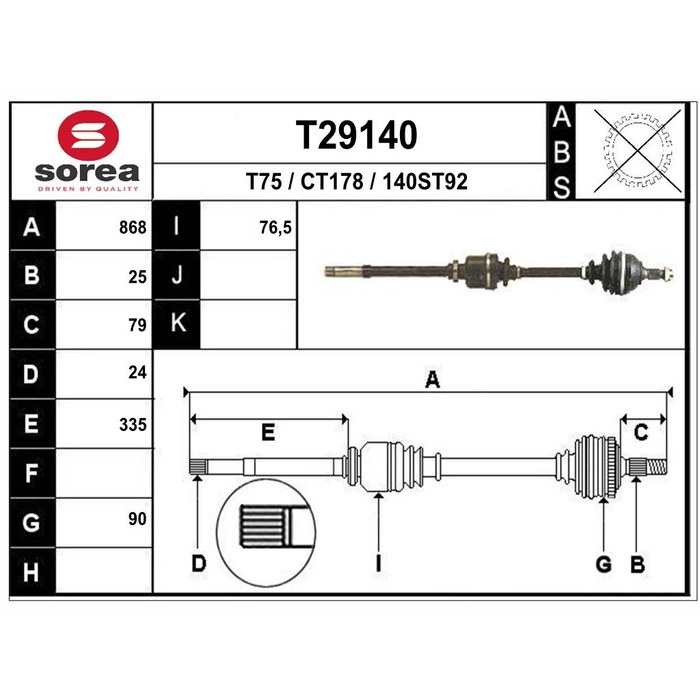 TRANSMISSION BERL/PART D 301993 — SOREA SET29140