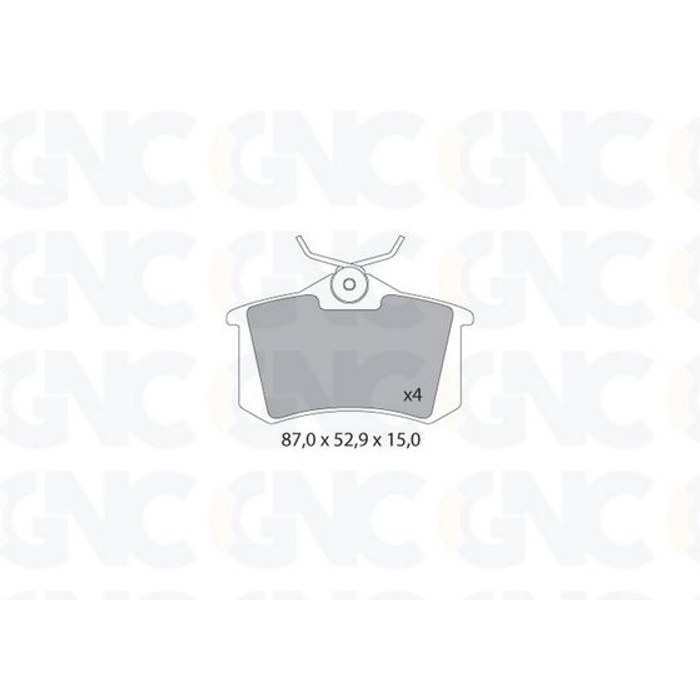 PLAQ DE FREIN AR REN MEG VW POLO GOLF III 05P294 VAG — GNC P0435