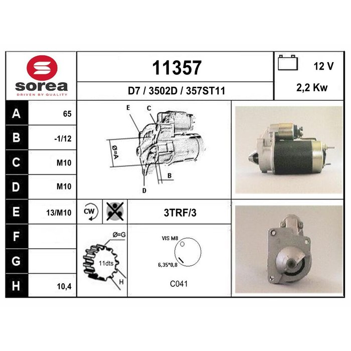 DEMARREUR  EXPRESS D — SOREA SE11357