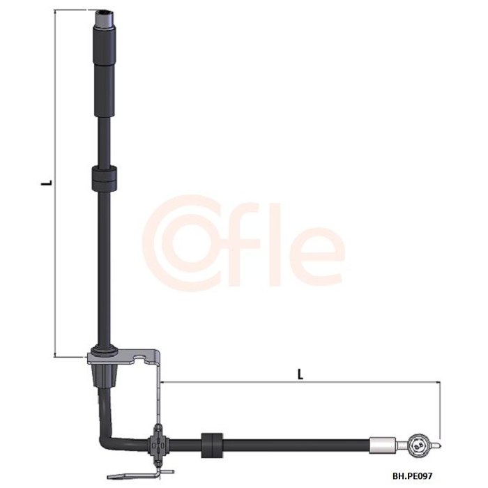 FLEXIBLE FREIN AV D PSA PARTNER BERLINGO K9 308 II 9676346080 6T49543 — COFLE 92.BH.PE097