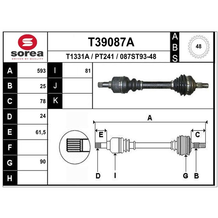TRANSMISSION 206 HDI — SOREA SET39087A