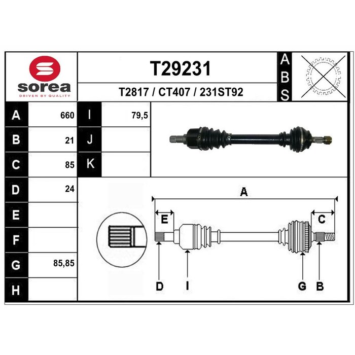 TRANSMISSION G C-ELYSEE 301 1.6HDI — SOREA SET29231
