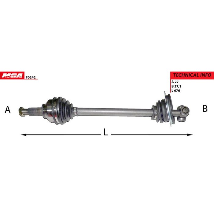 TRANSMISSION G REN TRAFIC II T49197 — MGA MGA-70242
