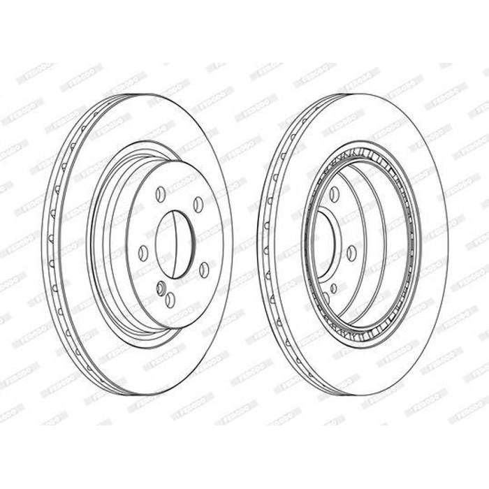 JEUX DISQUE FREIN MERCEDES C W204 — FERODO DDF1700C