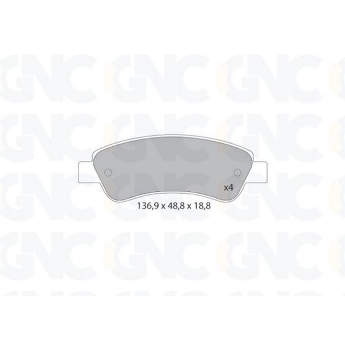 PLAQ DE FREIN AR PSA BOXER III JUMPER FIAT DUCATO 05P1289 — GNC P1384