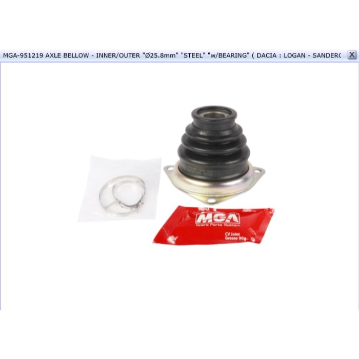 KIT SOUFFLET CB DACIA LOGAN +ROUL 1.5 DCI K9713 — MGA MGA-951219
