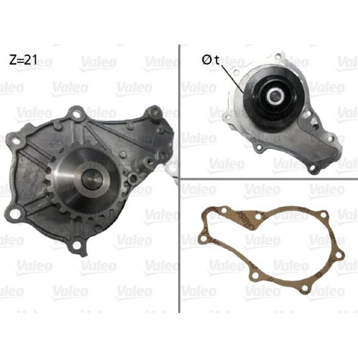 POMPE A EAU PSA C1 C2 C3 NEMO BIPPER 206 207 1.4 HDI PA859 — VALEO 506714