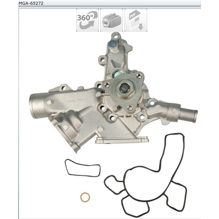 POMPE A EAU OPEL CORSA C ASTRA G 1.2 PA729 — MGA MGA-65272