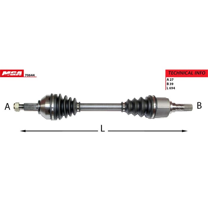 TRANSMISSION G REN TRAFIC II 2.0DCI T49277 — MGA MGA-70644
