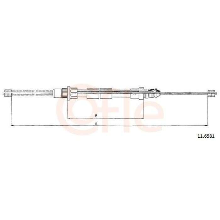 CABLE FREIN REN CLIO G/D 7700430112/7700802682/7700809961/7700832877 — COFLE 92.11.6581
