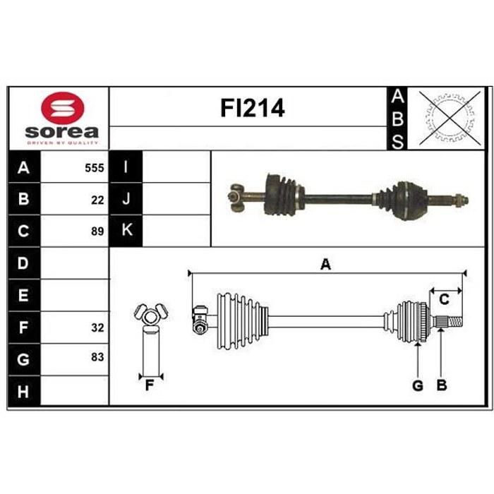 TRANSMISSION PALIO — SOREA SET58341