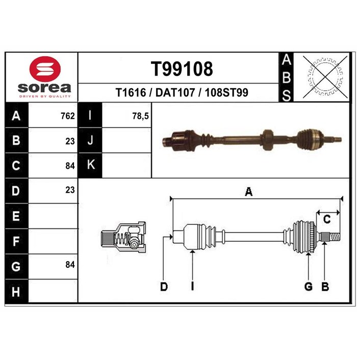 TRANSMISSION D DACIA LOGAN REN SYMBOL II 1.5 DCI — SOREA SET99108
