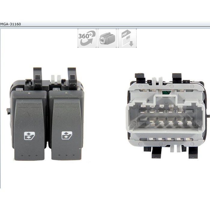 BOUTON VITRE LAGUNA II 8200315042 — MGA MGA-31160