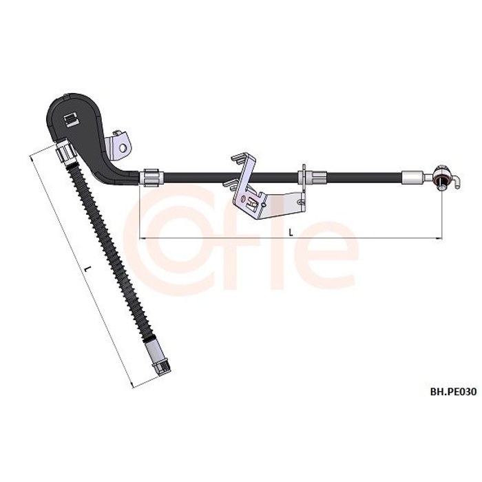 FLEXIBLE FREIN AV D PSA C5 III 407 4806J4 6T48341 — COFLE 92.BH.PE030