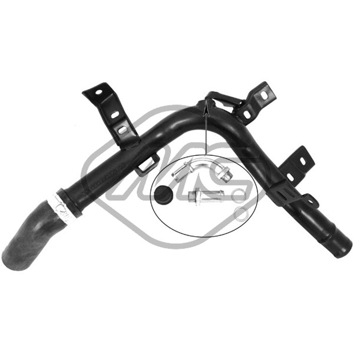 TUBE EAU P 206 — METALCAUCHO 3222