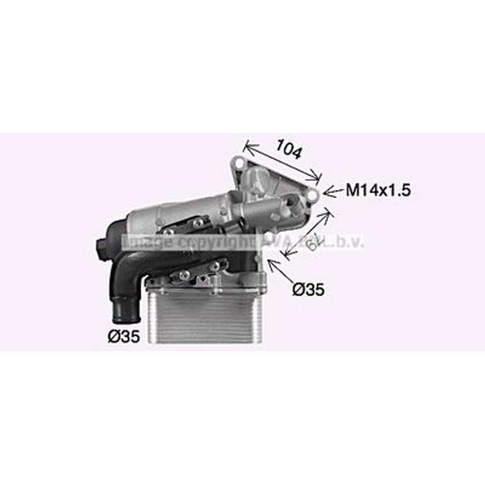 REFROIDISSEUR HUILE MASTER III TRAFIC II 2.0DCI 2.3DCI — MGA MGA-63135