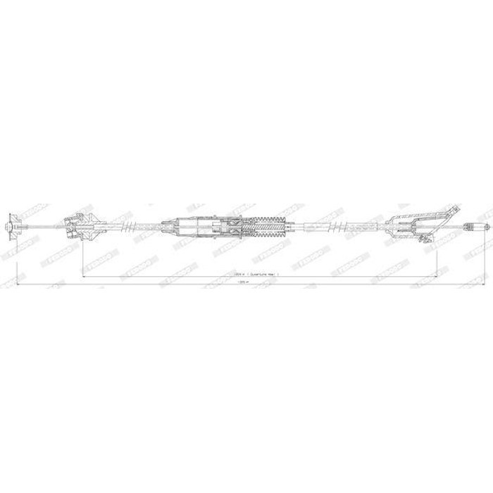 CABLE EMBRAYAGE 106 NM +REGLAGE 422737B — FERODO FCC422737