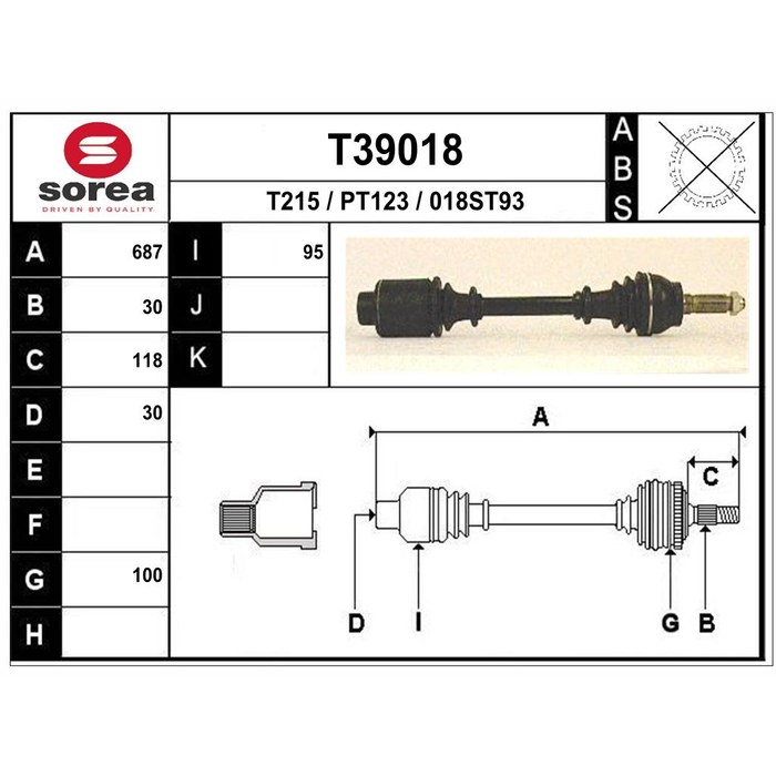 TRANSMISSION J9 — SOREA SET39018