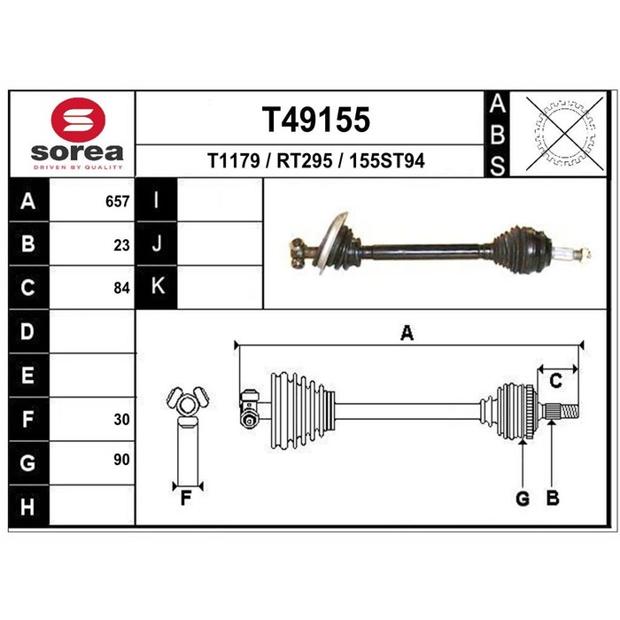 TRANSMISSION MEGANE AM G CR23 1.9DCI — SOREA SET49155