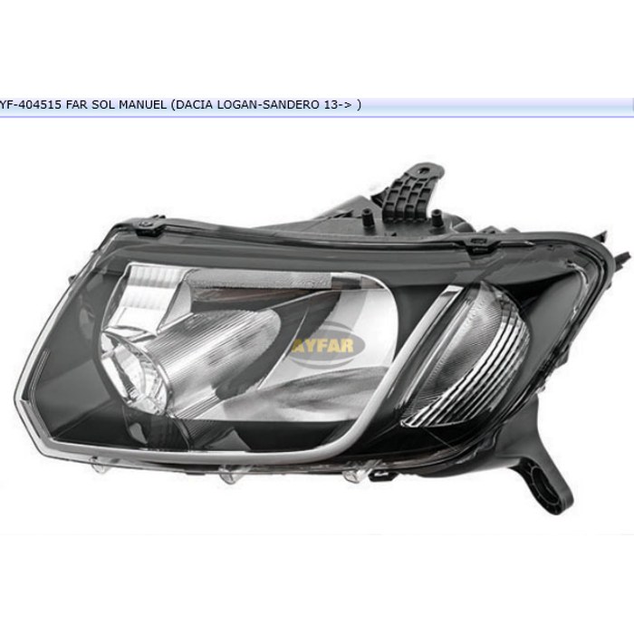 OPTIQUE G DACIA LOGAN-SANDERO 13-> — MGA AYF-404515
