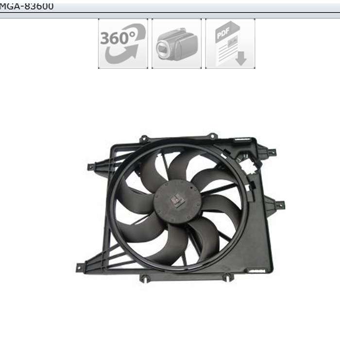 MOTEUR VENTILATEUR KANGOO 1.5 DCI 7701045816 — MGA MGA-83600