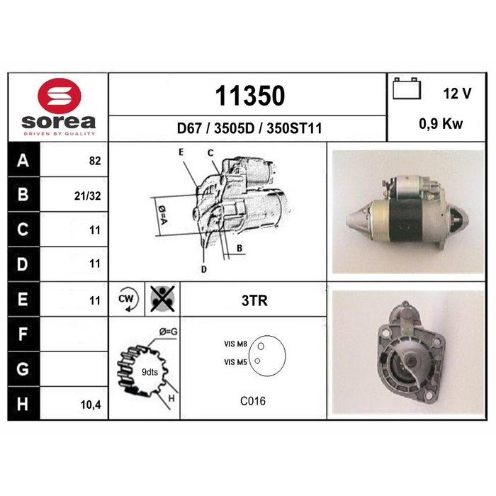 DEMARREUR R18 — SOREA SE11350