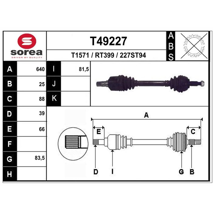 TRANSMISSION MEGANE II 1.9 DCI — SOREA SET49227