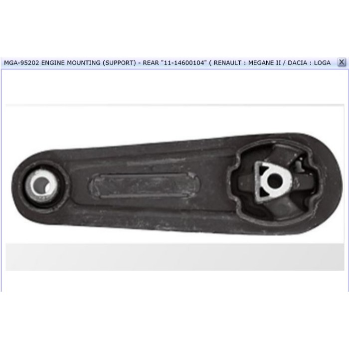 SUPPORT BOITE MEGANE II LOGANE CLIO III 4001814 FA4032 — MGA MGA-95202