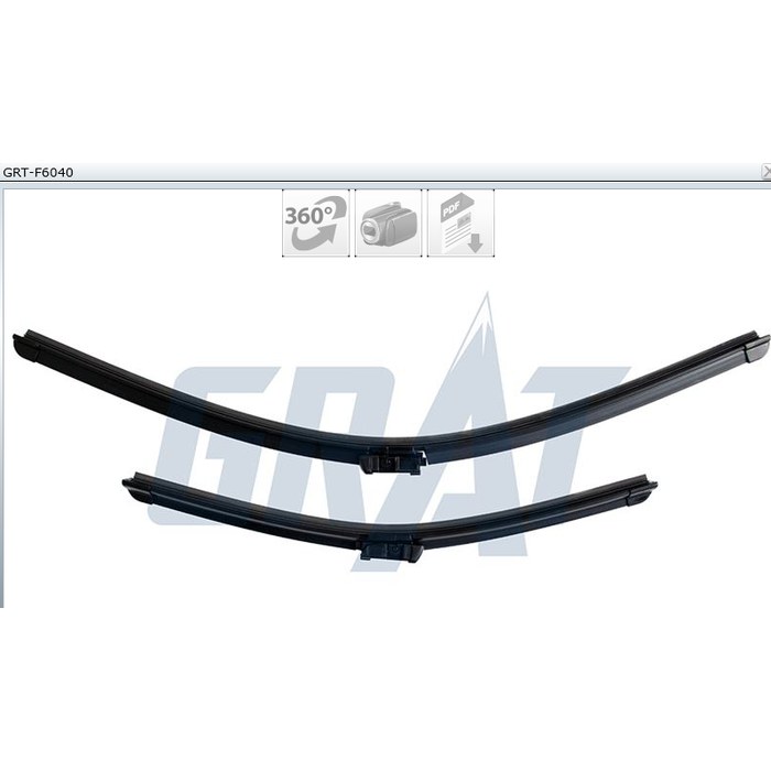 JEUX BALAIS 60-40CM CLIO III MEGANE III FLUENCE — MGA GRT-R6040