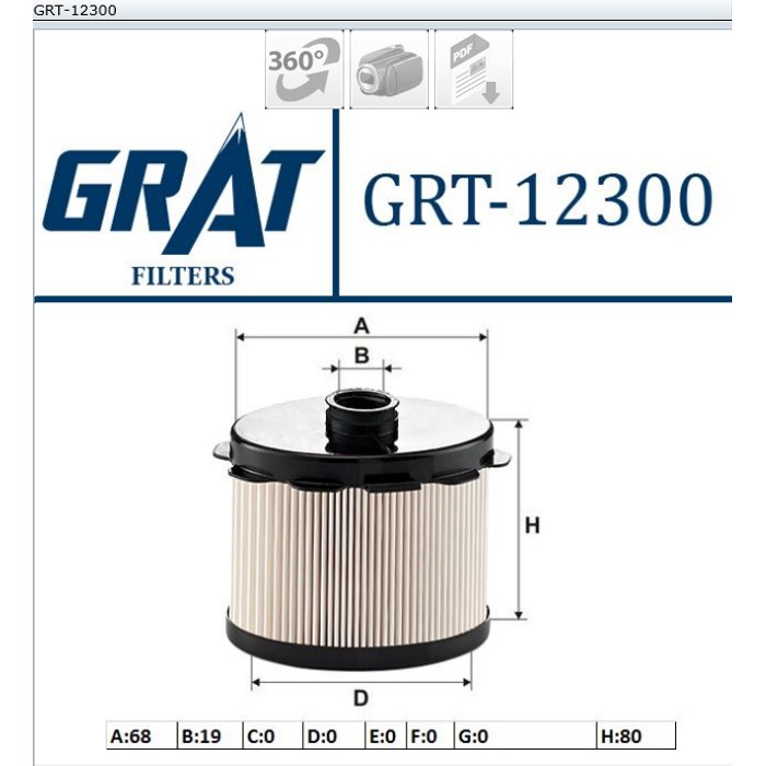 FILTRE A HUILE PARTNER BERLINGO 1.9D FM646 — MGA GRT-12300