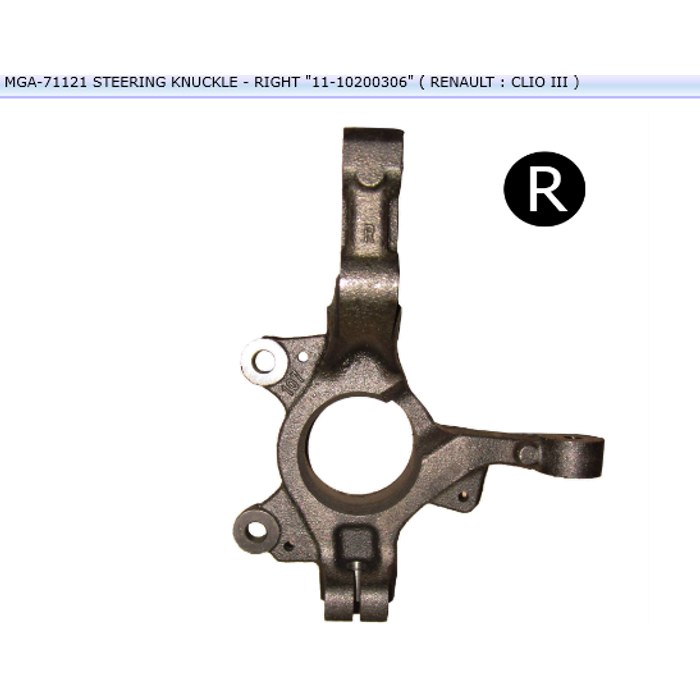 FUSEE METALIQUE AVANT REN CLIO III D 8200345945 — MGA MGA-71121
