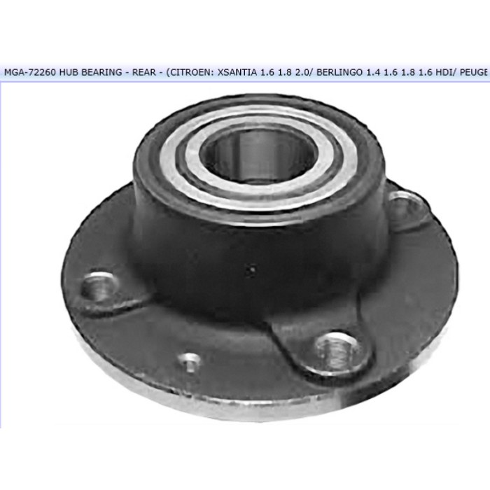 MOYEUX ROUE AR BERLINGO PARTNER 8064 — MGA MGA-72260