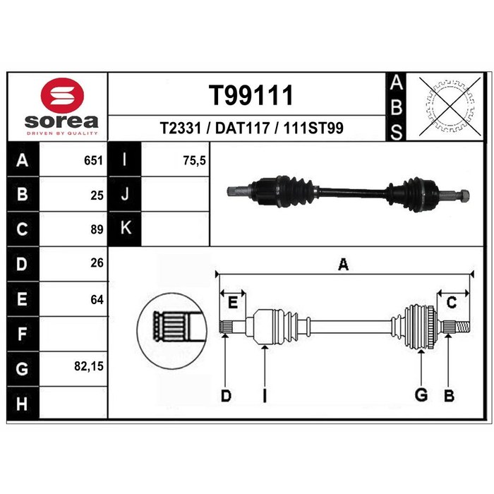 TRANSMISSION G DACIA DOKKER 1.5 DCI 1.2 TCE 1.6E — SOREA SET99111