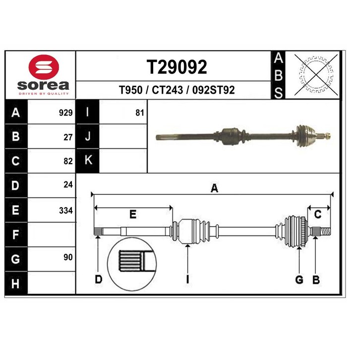 TRANSMISSION EXPERT/JUMPY D 303055 — SOREA SET29092