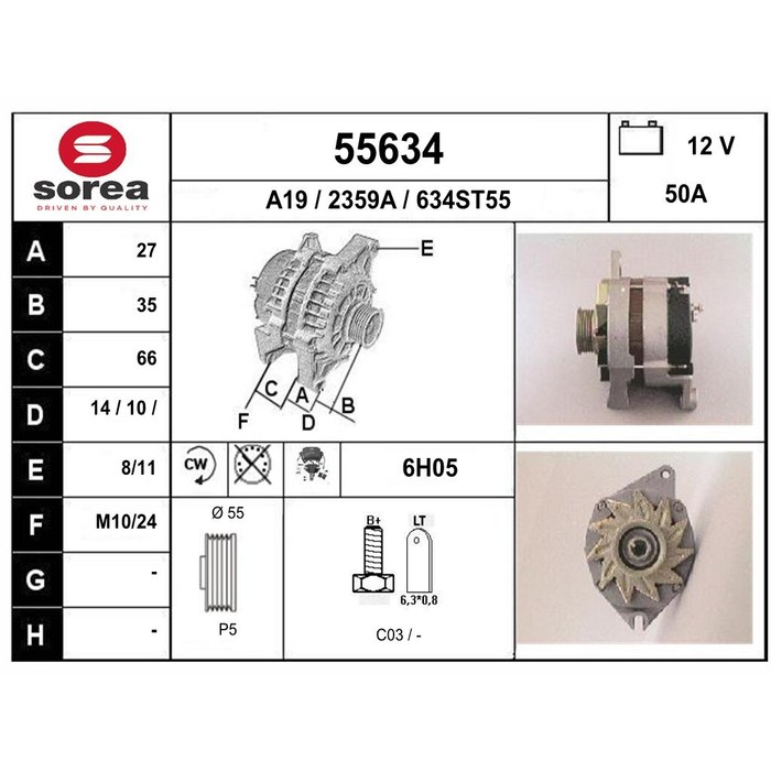 ALTERNATEUR BXD — SOREA SE55634