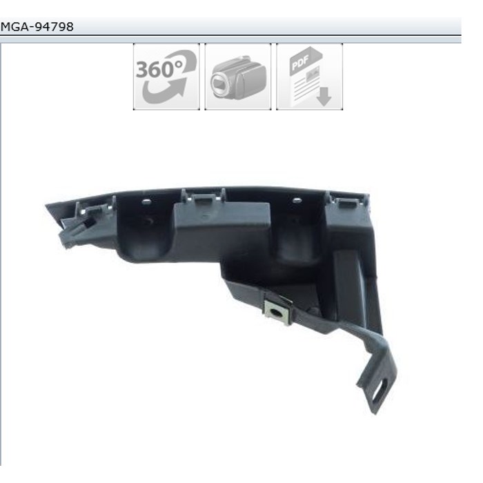SUPPORT PARECHOC REN SYMBOL CLIO 8200699911 — MGA MGA-94798